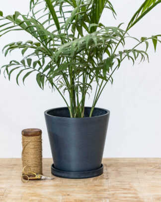 8 Inch Dark Blue Planter
