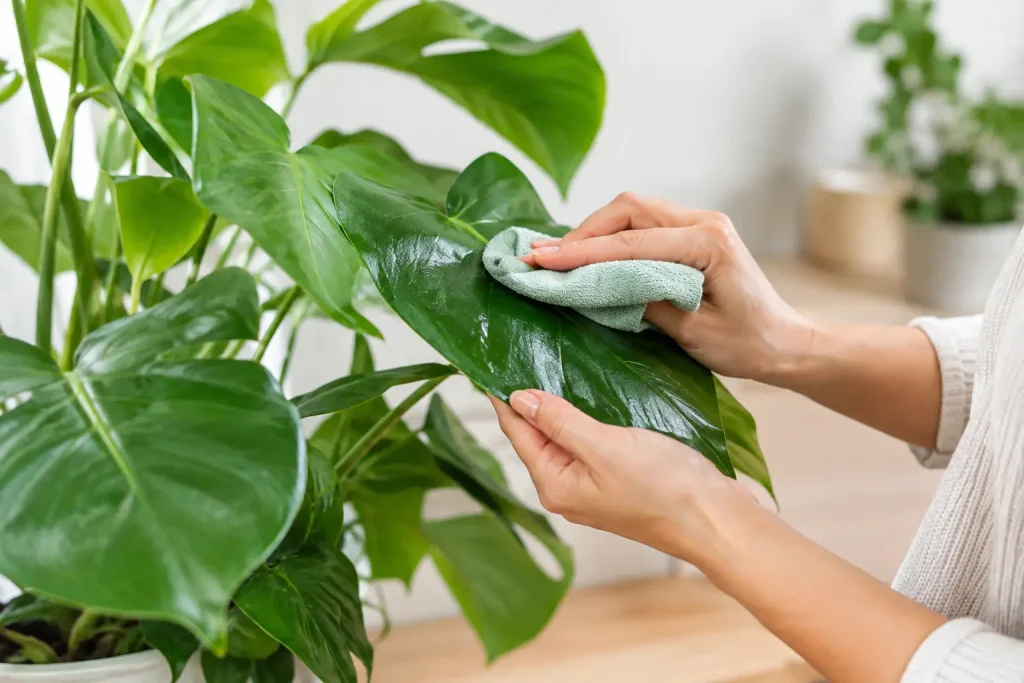 How to Clean Dusty Plant Leaves Without Harm