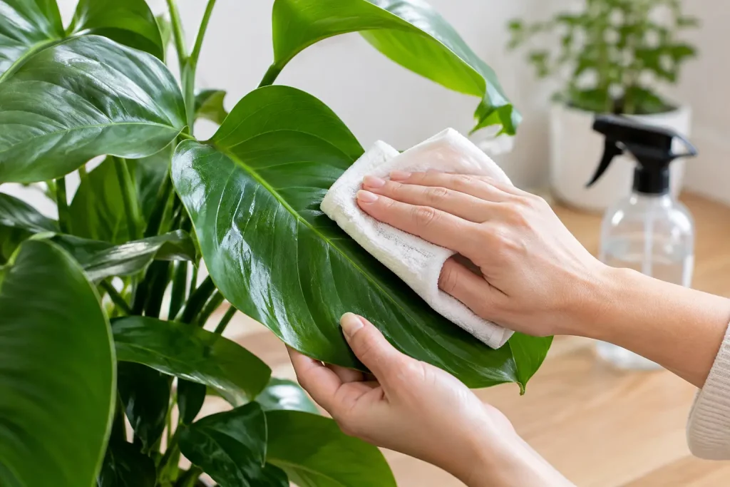 How to Clean Plant Leaves Without Damaging Them