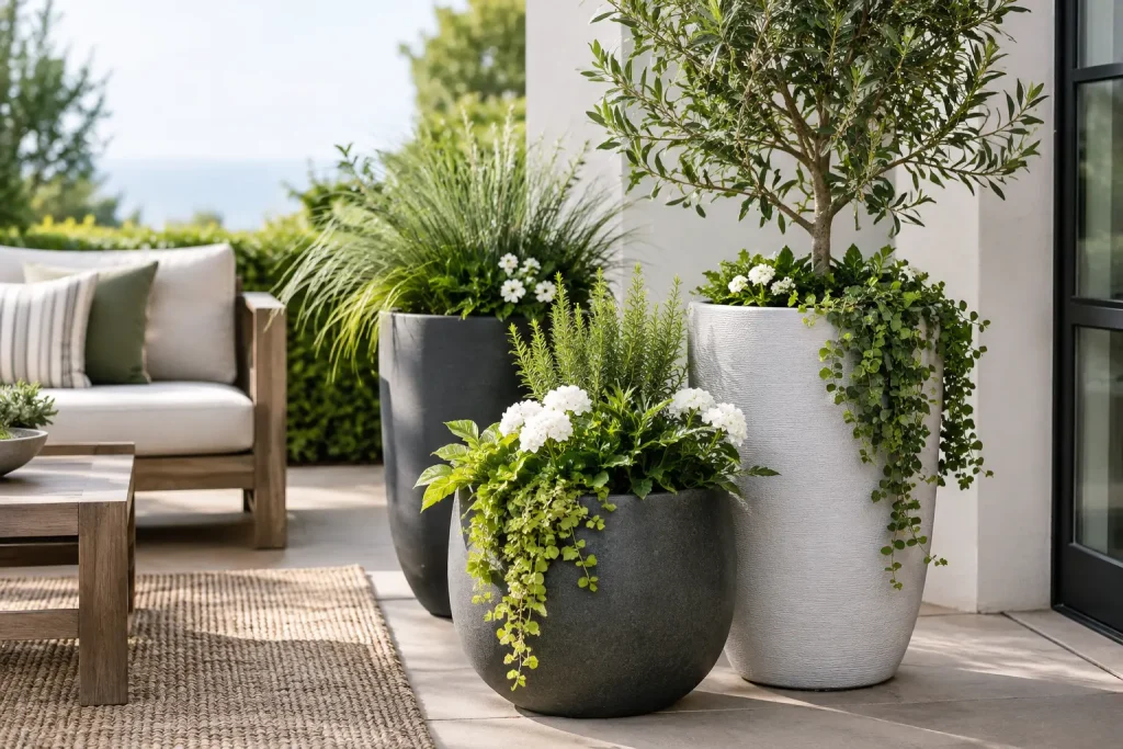 How to Style Patio Planters That Look Designed